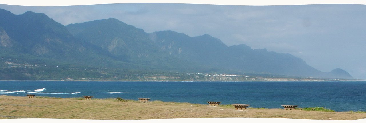 加路蘭的海岸線，海岸山脈貼著太平洋